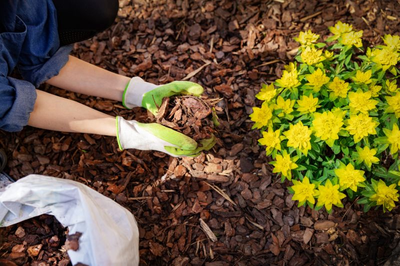 Pine Bark Mulch Installation in Ventura County, CA